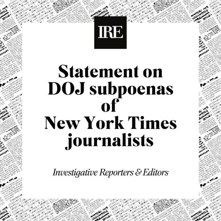 Statement on DOJ subpoenas, NYT