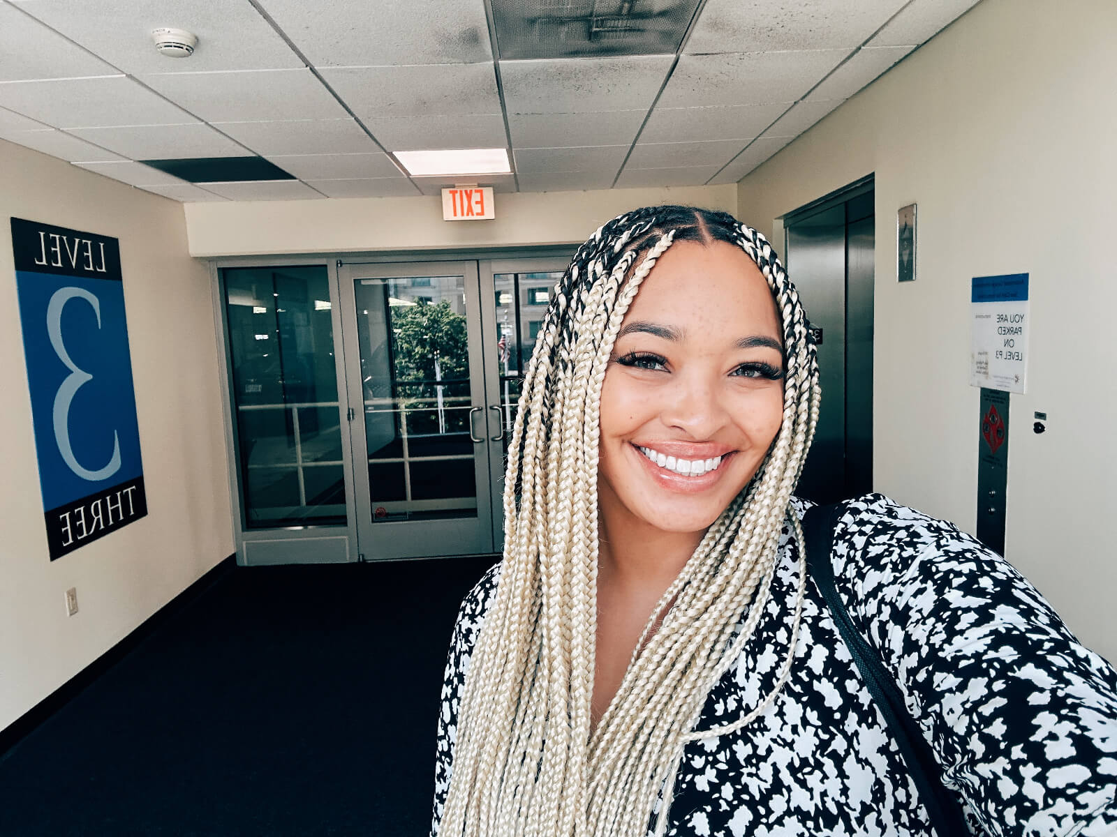 woman smiling