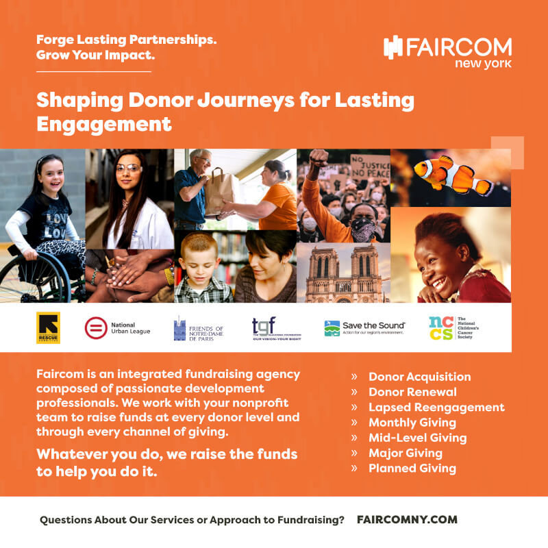 Faircom New York: Shaping Donor Journeys Through Lasting Engagement