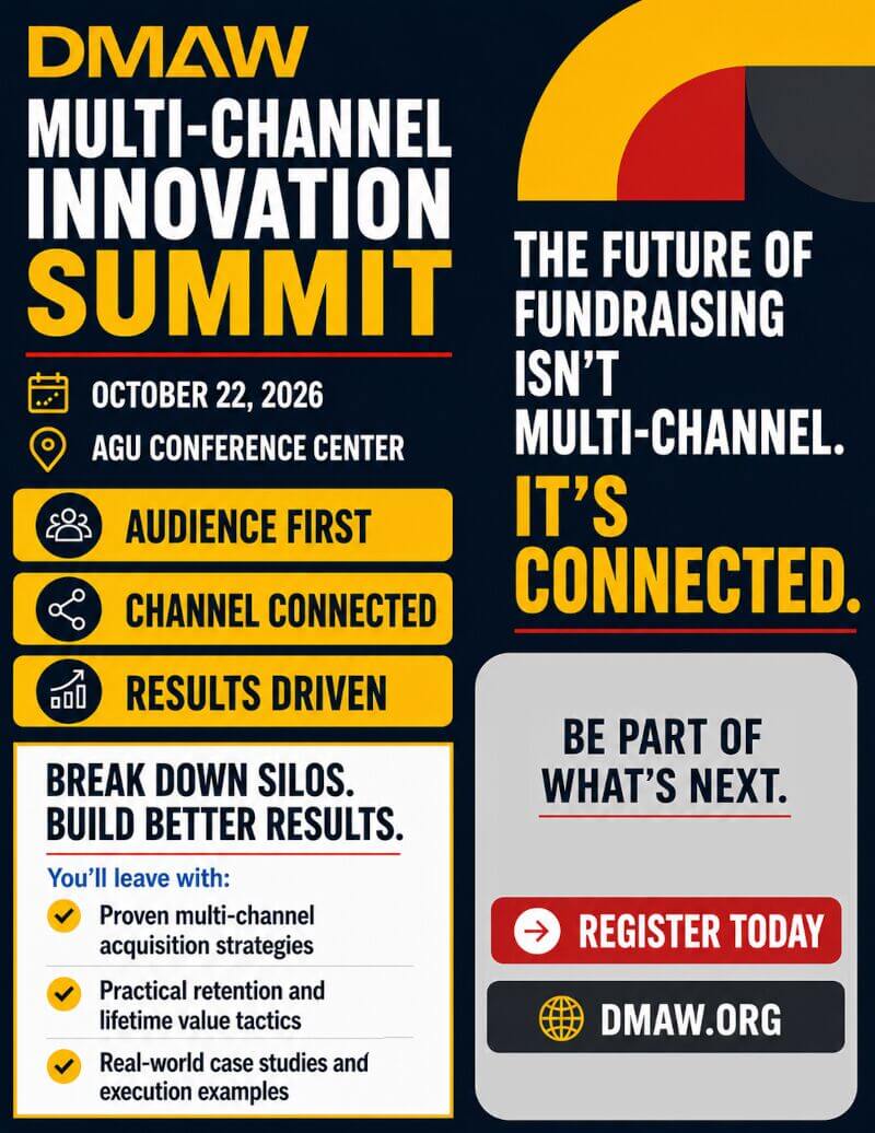 DMAW Multi-Channel Innovation Summit, October 22, 2026, AGU Conference Center