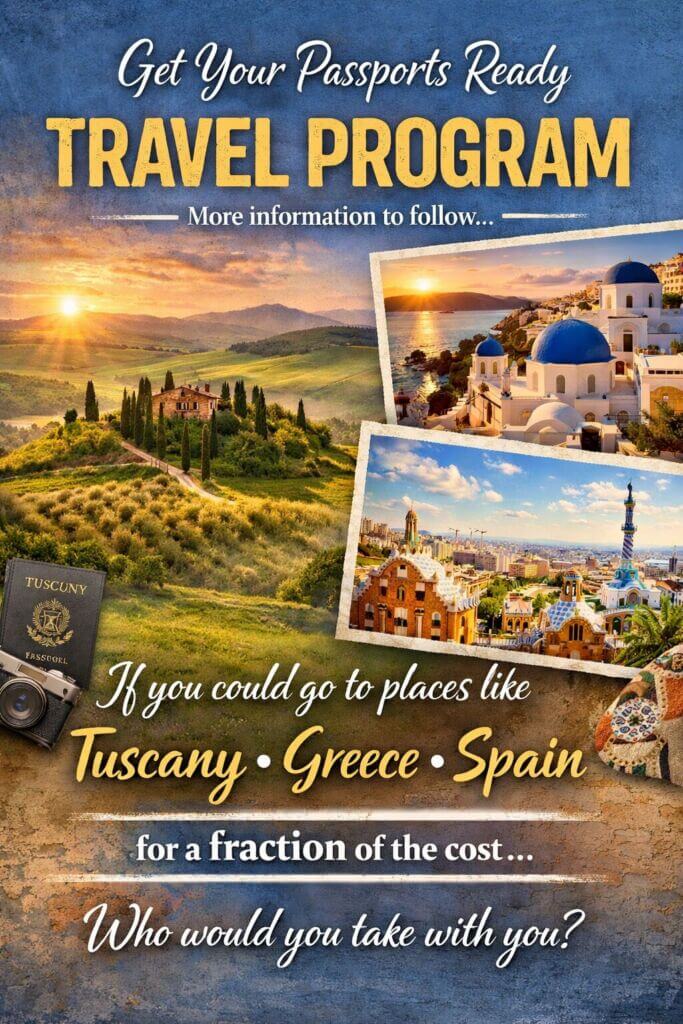 Travel Program Flyer 1 - Teaser