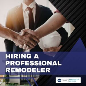 Hiring a remodeler graphic