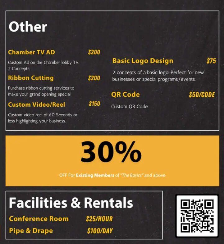 ala carte menu