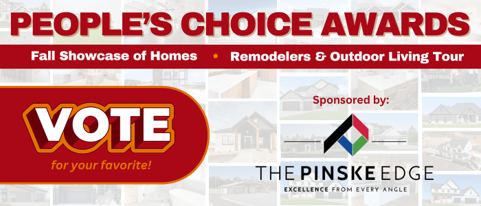 People's Choice Award advertisement for the 2025 Fall Showcase of Homes & Remodelers and Outdoor Living Tour