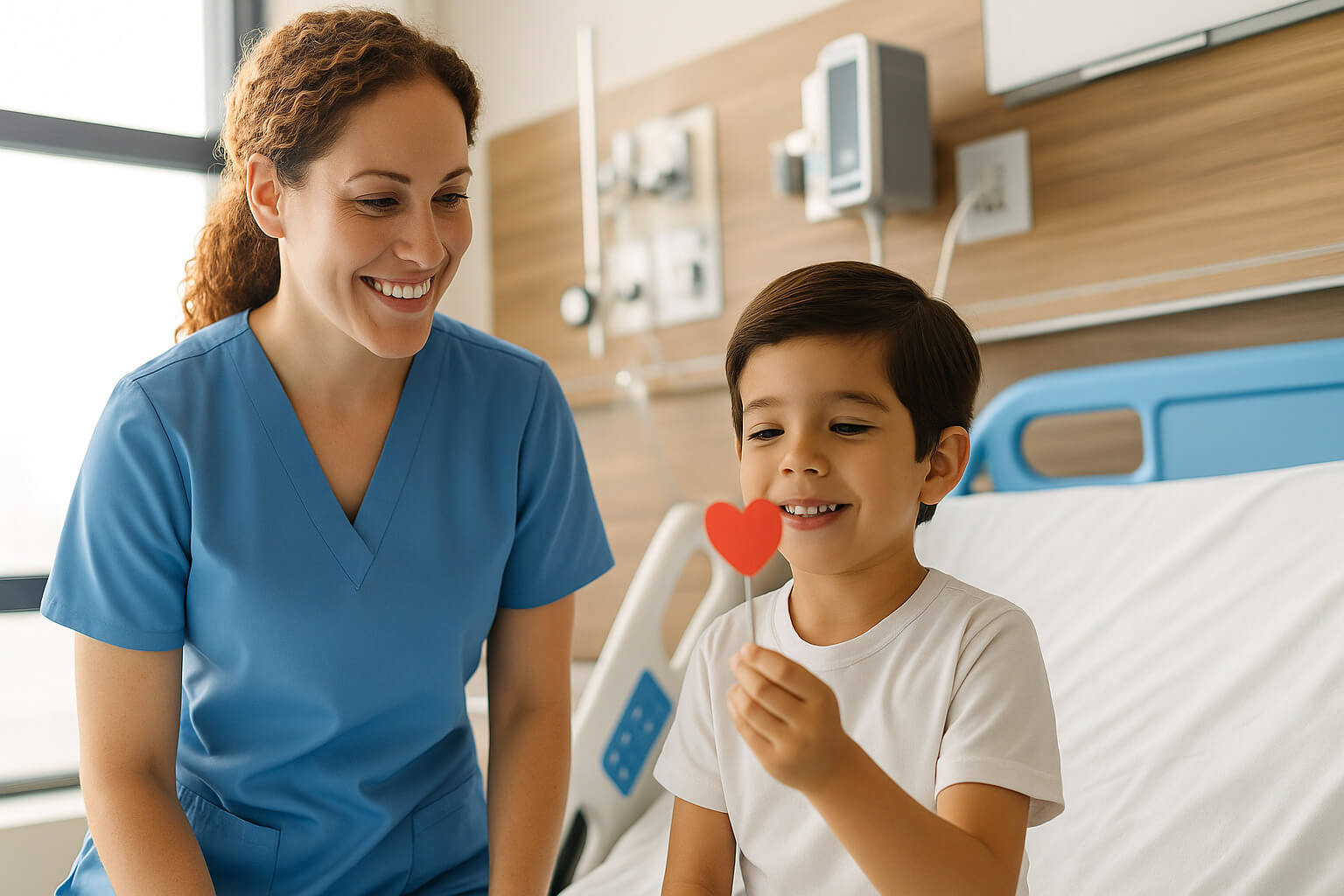 Nurse with child