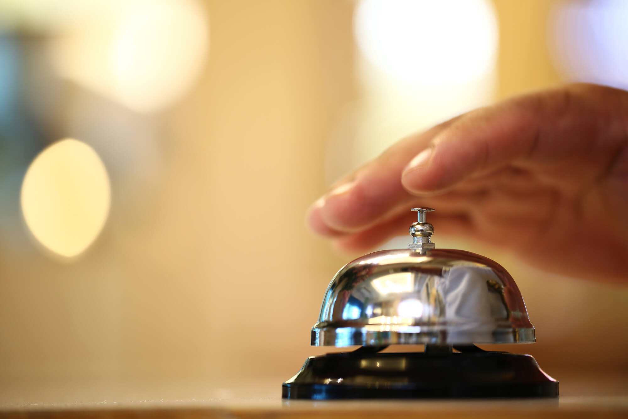 Bell on counter
