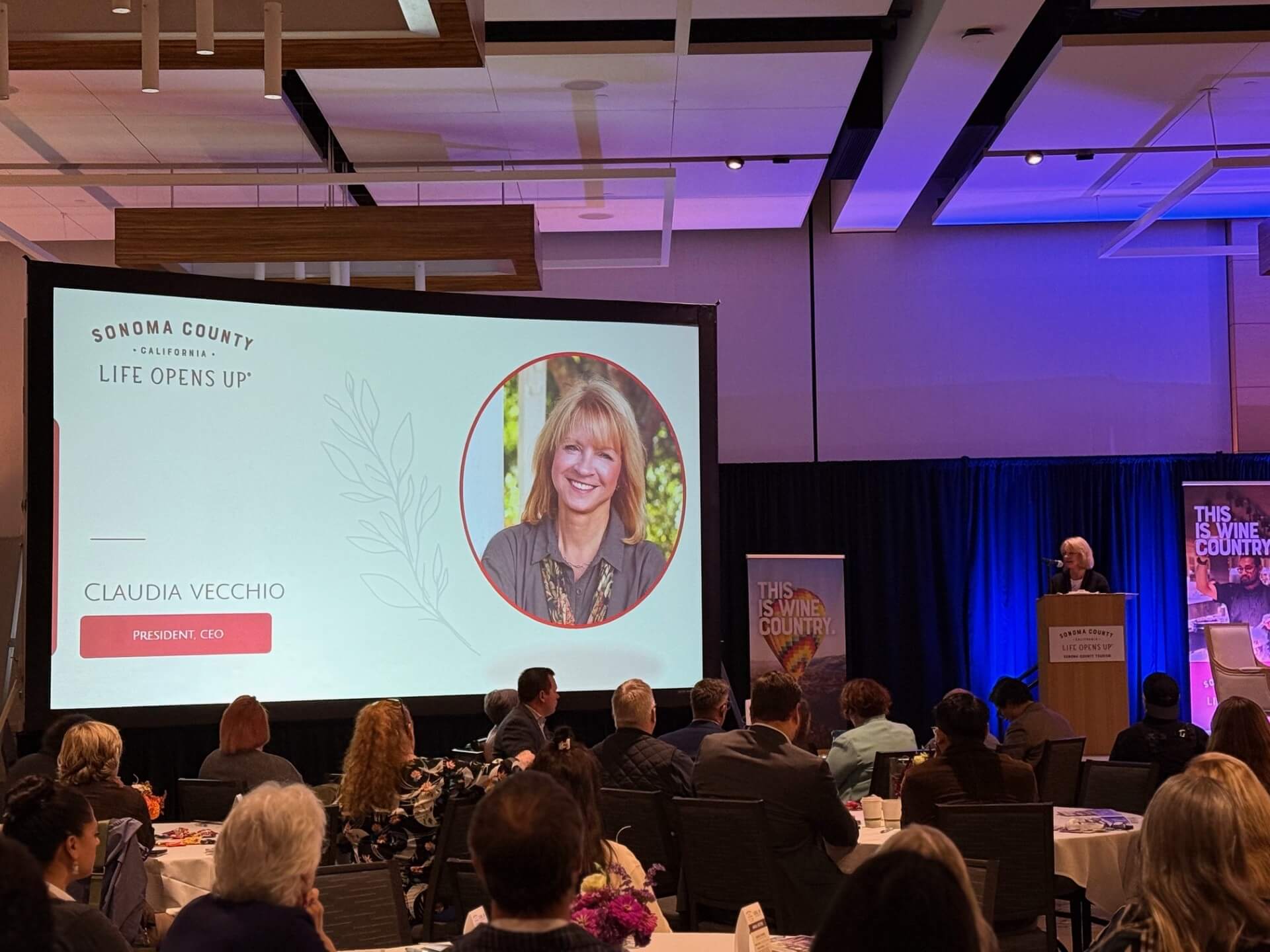 Sonoma County Tourism CEO, Claudia Vecchio