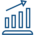 enhance your bottom line graph icon