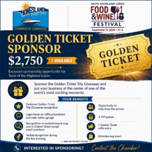 golden ticket sponsor flyer must be present to win 2026