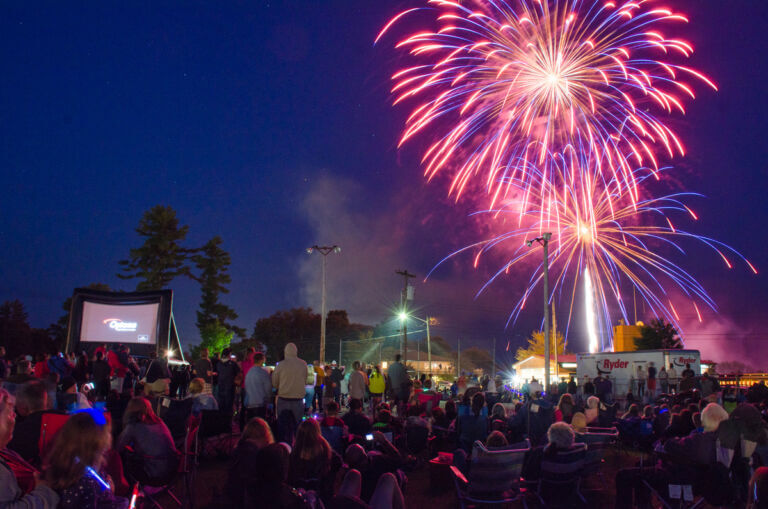 July 4th fireworks in North Conway