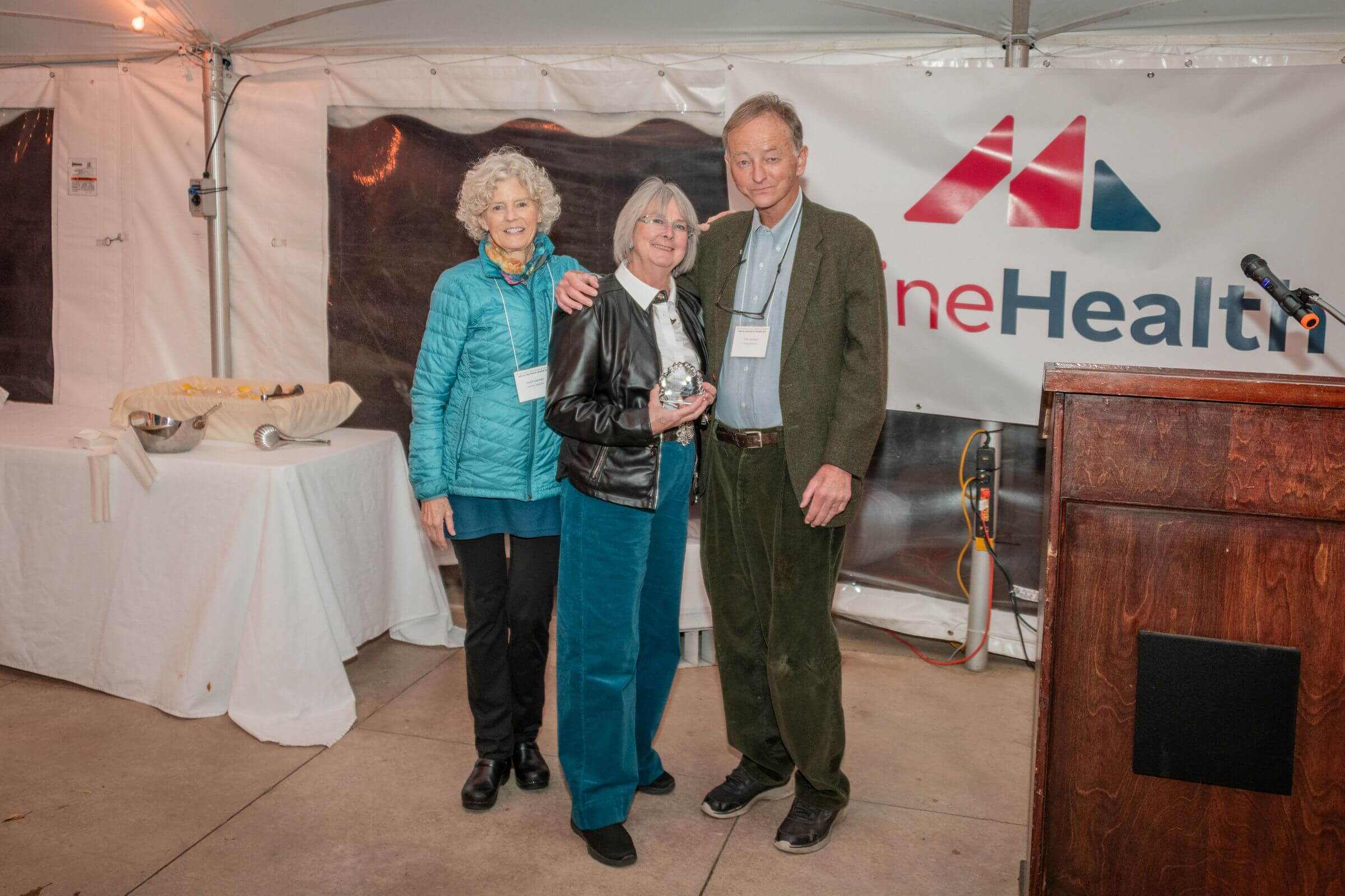 The 2025 Steve Eastman Community Spirit Award winner was Terry O'Brien former owner of the Red Parka Pub