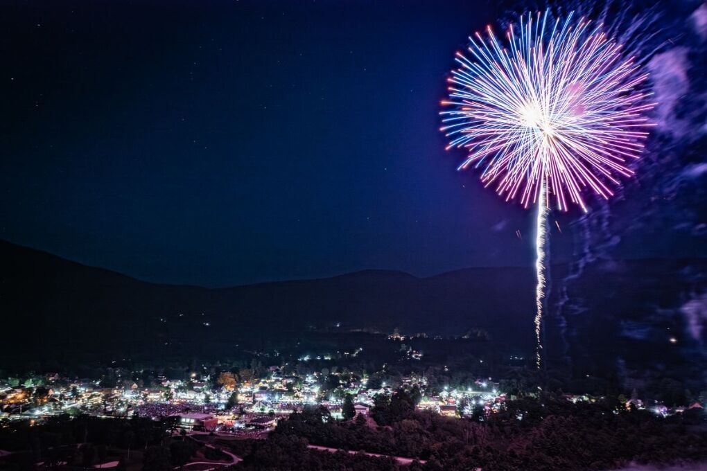 Fireworks over North Conway for the 4th of July, 2026