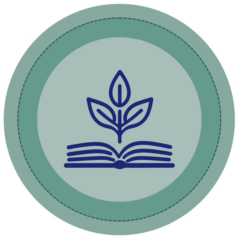 book plant button book plant button