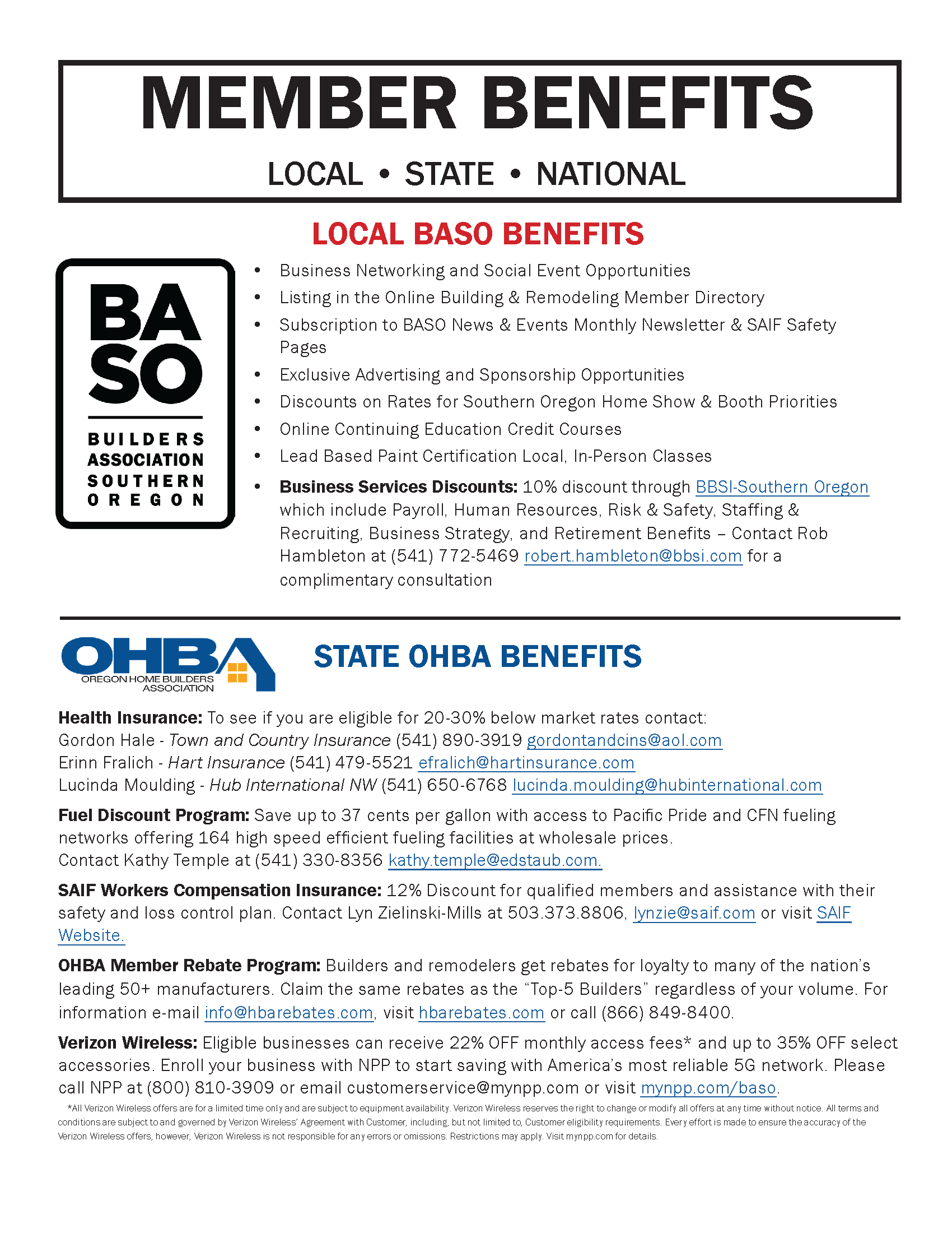 Member Benefits - BASO