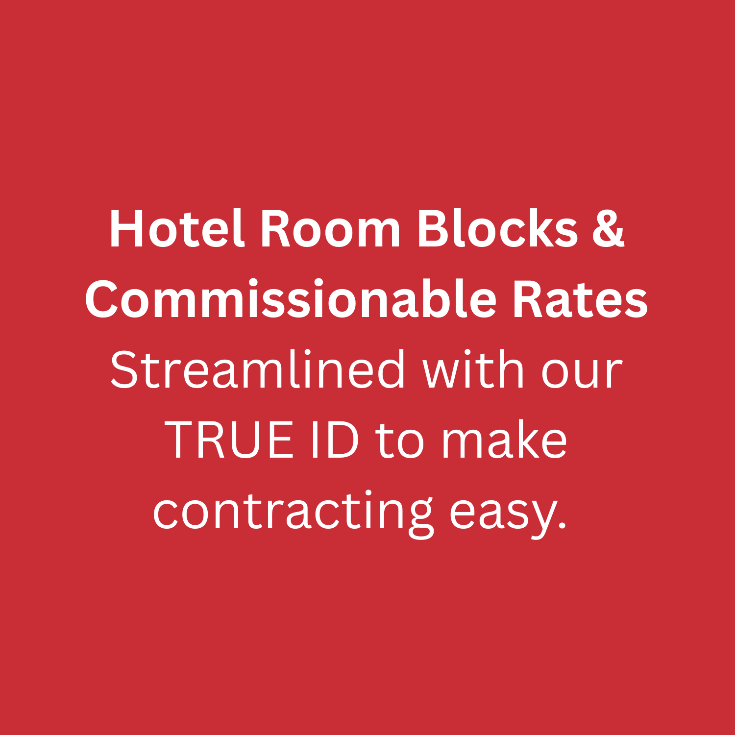 Hotel Room Blocks and Commissionable Rates