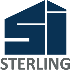Sterling logo blue with gray text