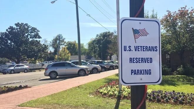 reserved parking sign