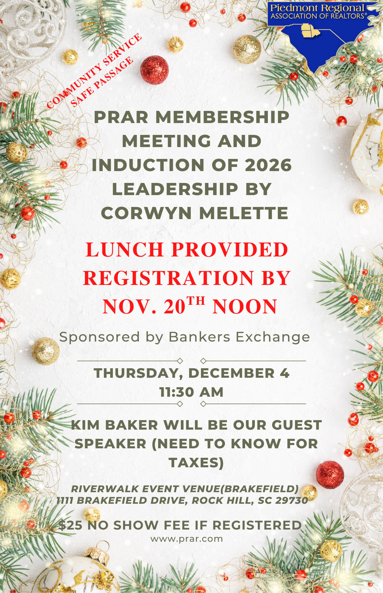December 2025 Membership Flyer