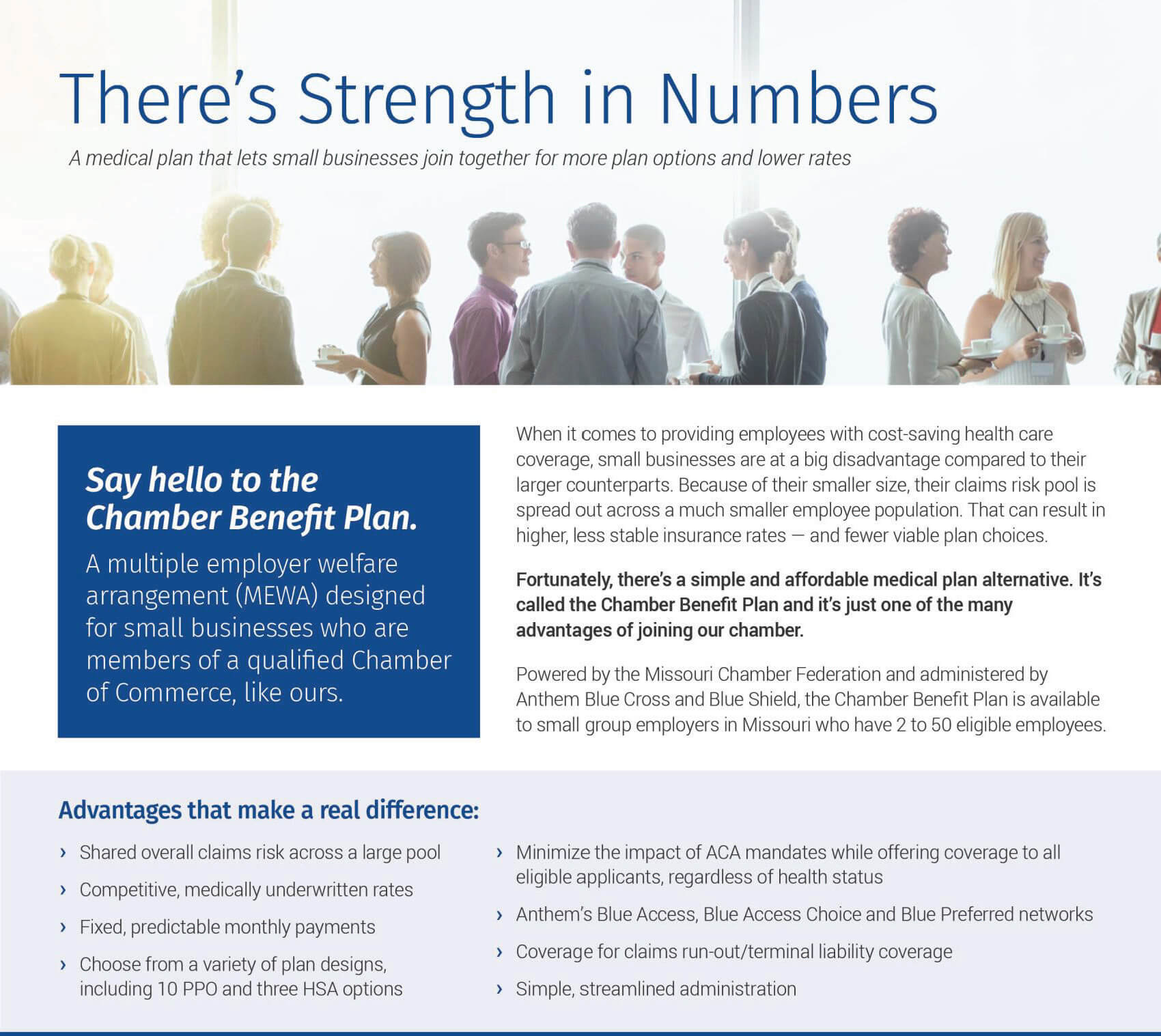 chamber benefit plan flyer chamber cover