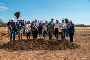 Groundbreaking at Press Room Equipment. A $6.5 million expansion and a new 32,000 sq. ft. facility to Springfield