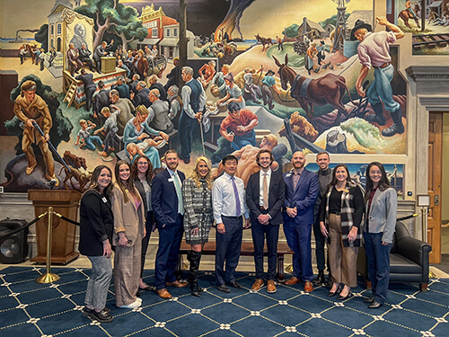 15-IMG_2290 2025: Leadership Council members at the Capitol during The Network's annual advocacy day, elevating the voice of young professionals in our region.