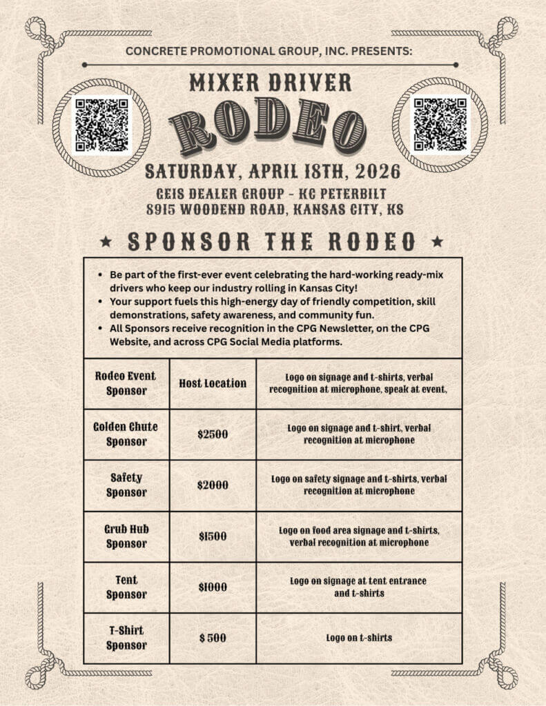 Sponsorships for Mixer Driver Rodeo