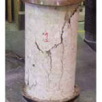 breaking concrete cylindars