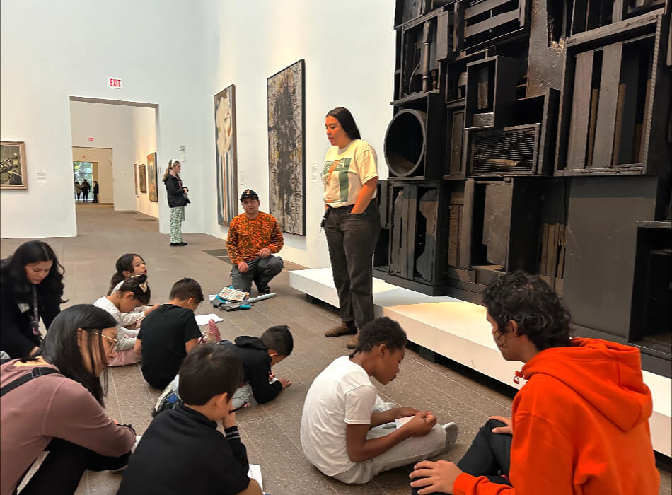 speaker and kids doing activity