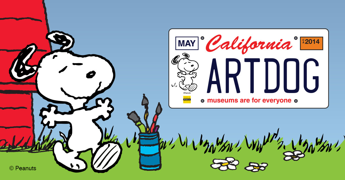 snoopy license plate graphic