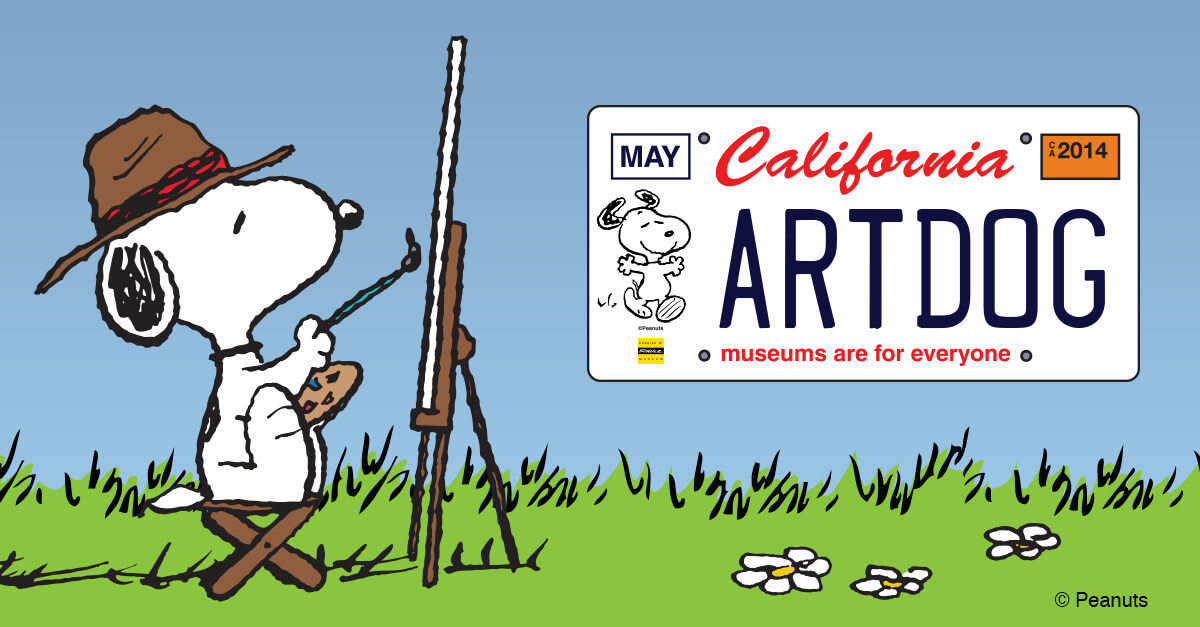 snoopy license plate graphic