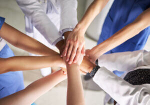 Healthcare workers teamwork