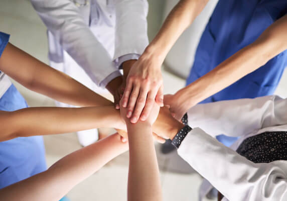 Healthcare workers teamwork