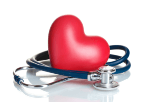 Heart Wrapped Around Stethoscope