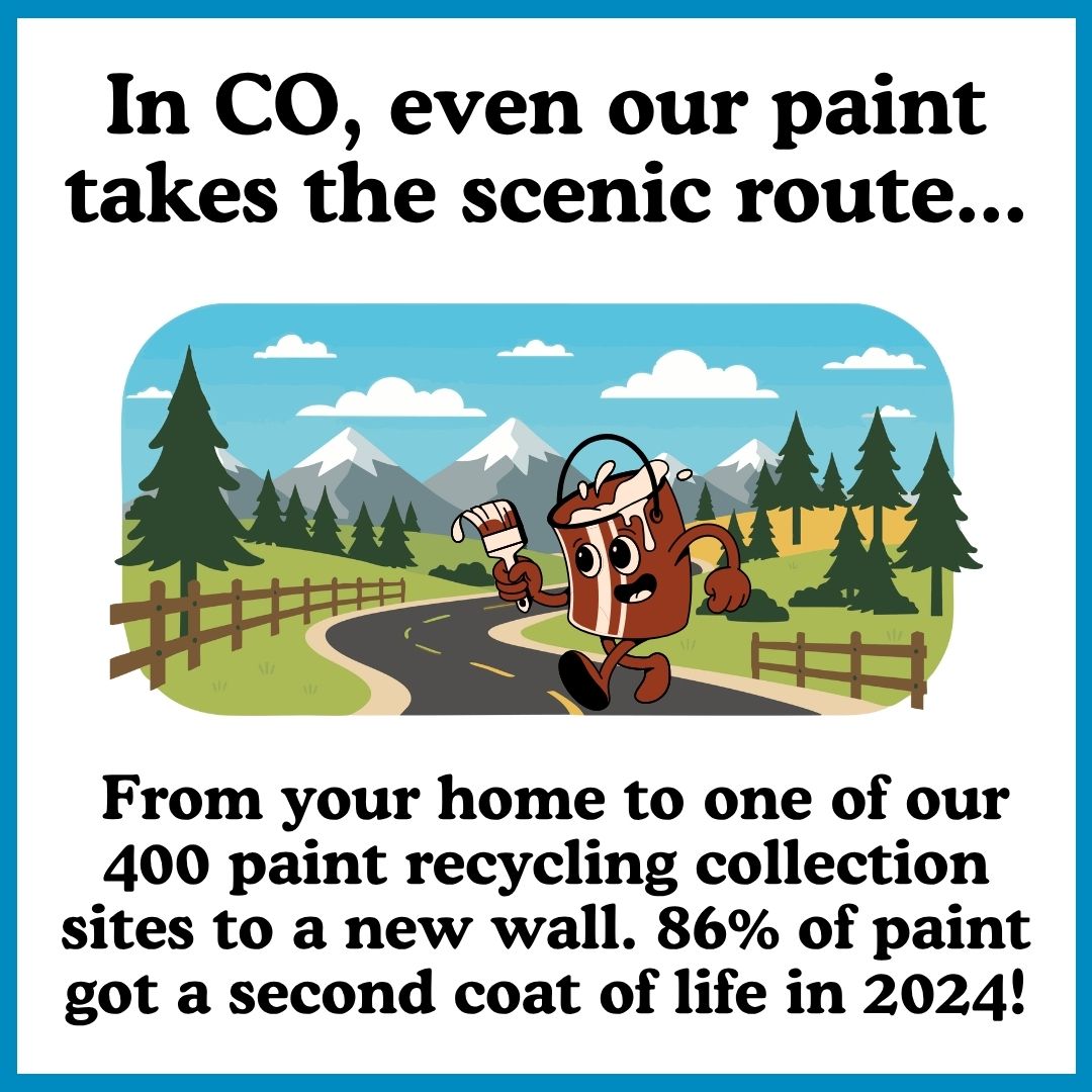 86% of paint was recycled in 2024 in Colorado.