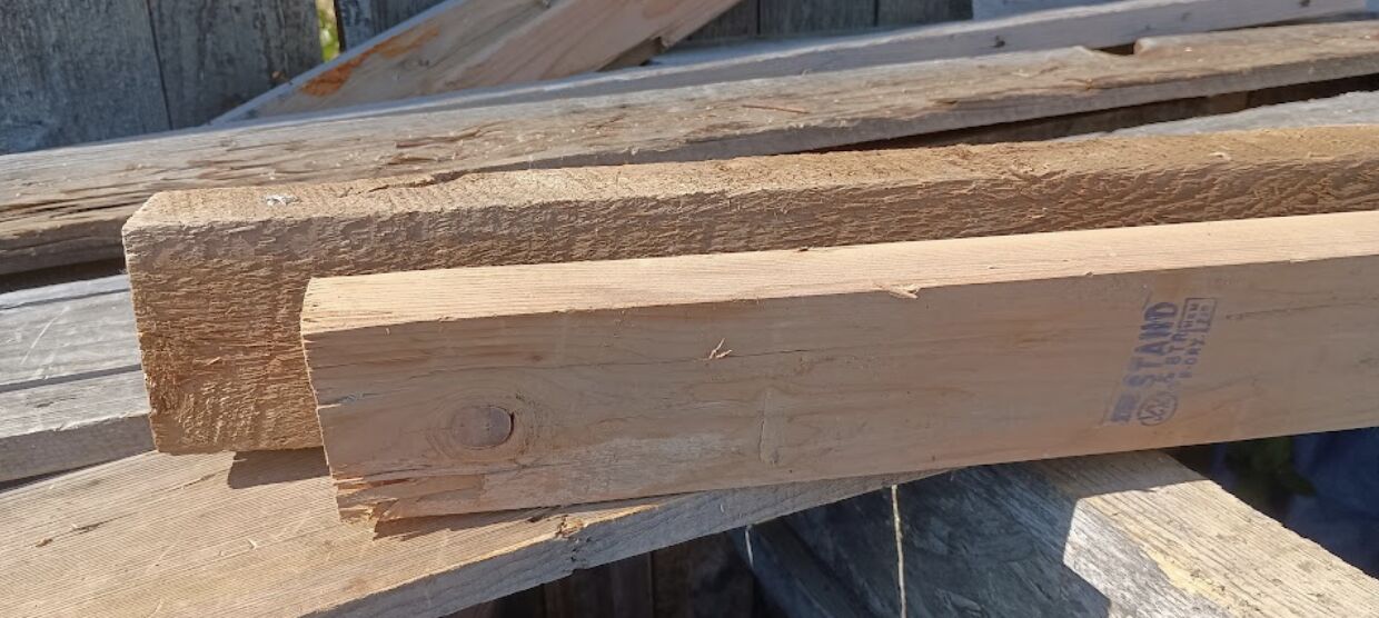 Stamped Salvage Lumber