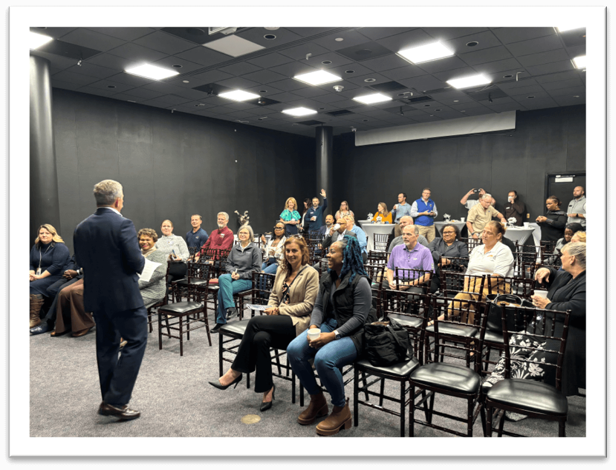 speaker and audience