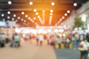 abstract blurred event