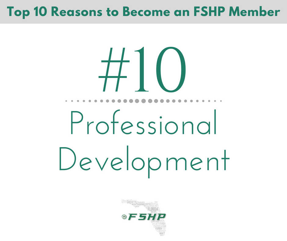 Top 10 Reasons to Become an FSHP Member Graphic