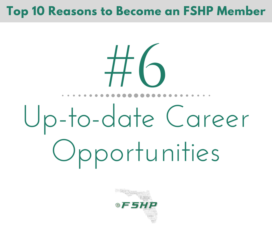 Top 10 Reasons to Become an FSHP Member Graphic