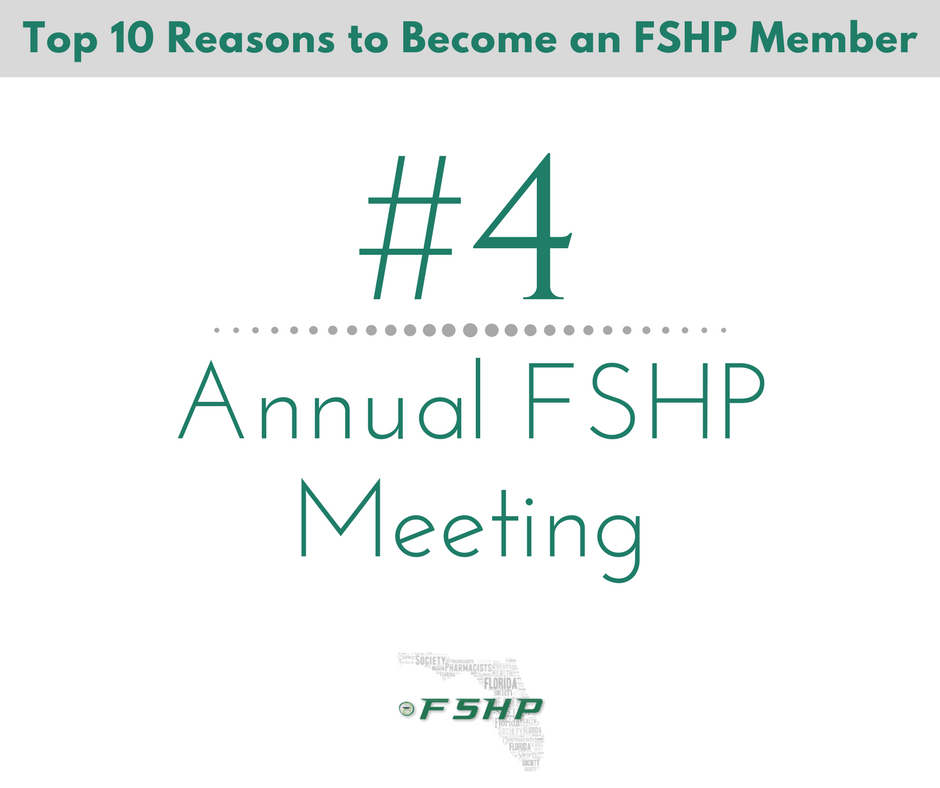 Top 10 Reasons to Become an FSHP Member Graphic