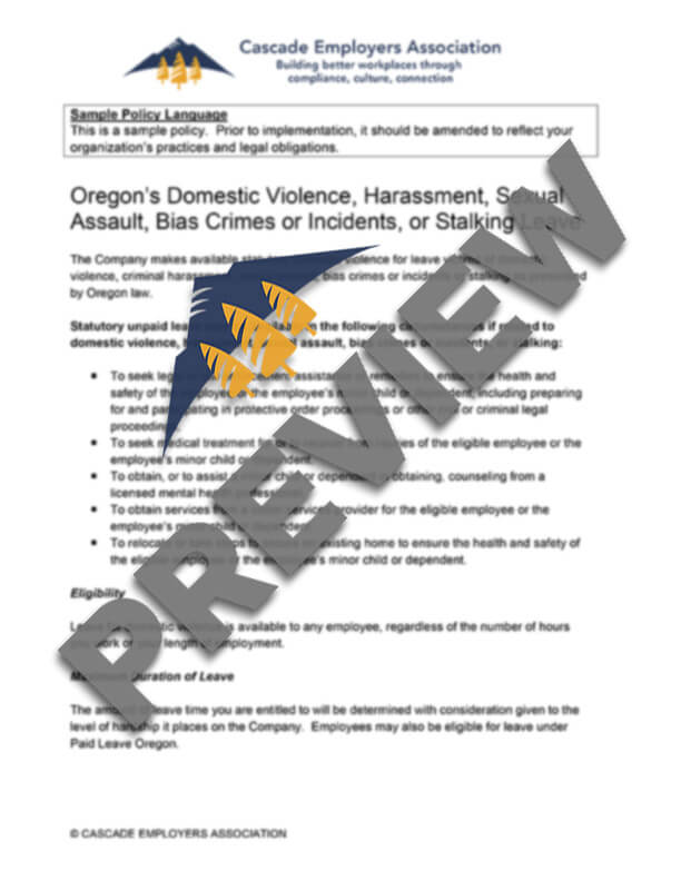 Domestic Violence, Harassment, SA, Bias Crimes, or Stalking Leave ...