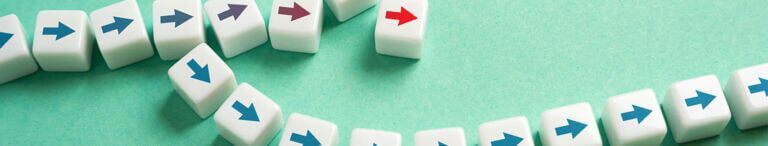 arrows changing directions