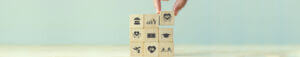 employee benefits wood blocks