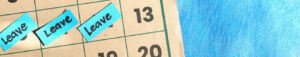 leave notes on calendar