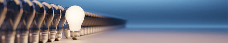 light bulbs showing an idea