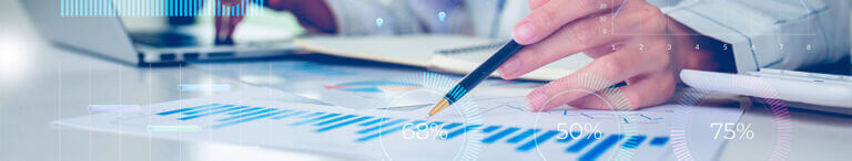 reviewing data charts