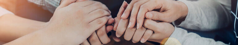 prayer hands clasped