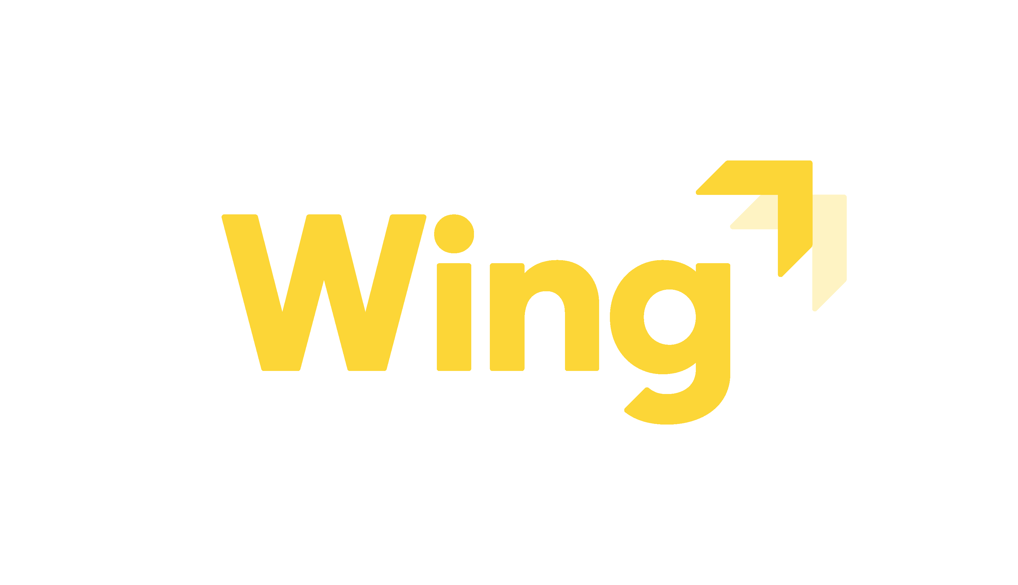 Wing white background