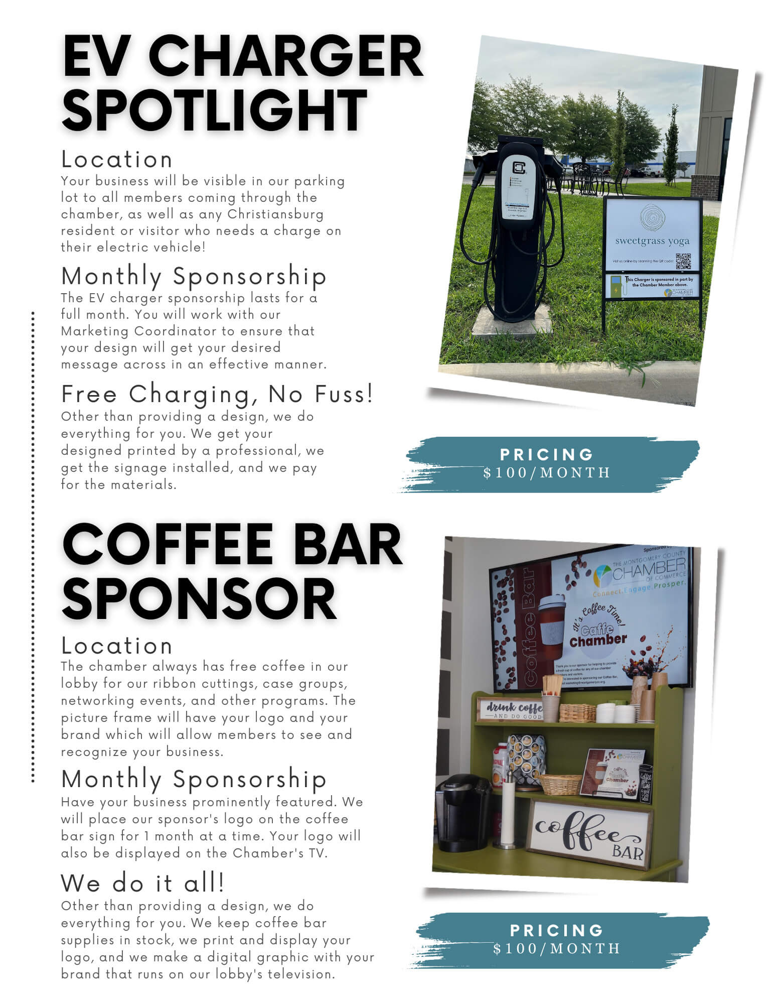 EV Charger &amp; Coffee Bar