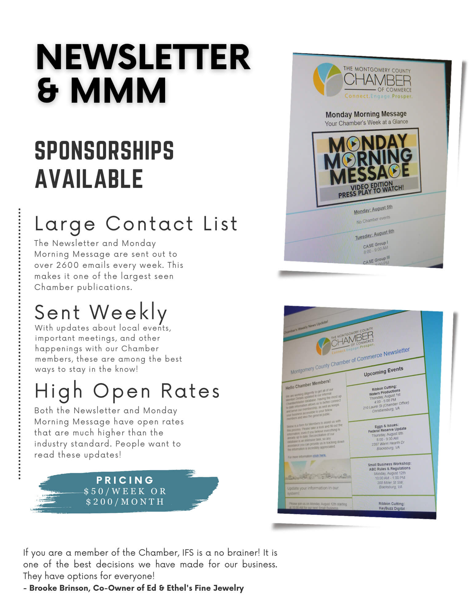 Newsletter &amp; MMM